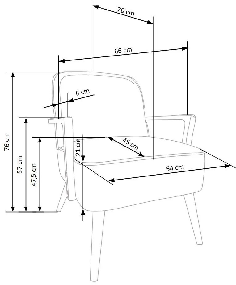 Béžové kreslo PASTORE