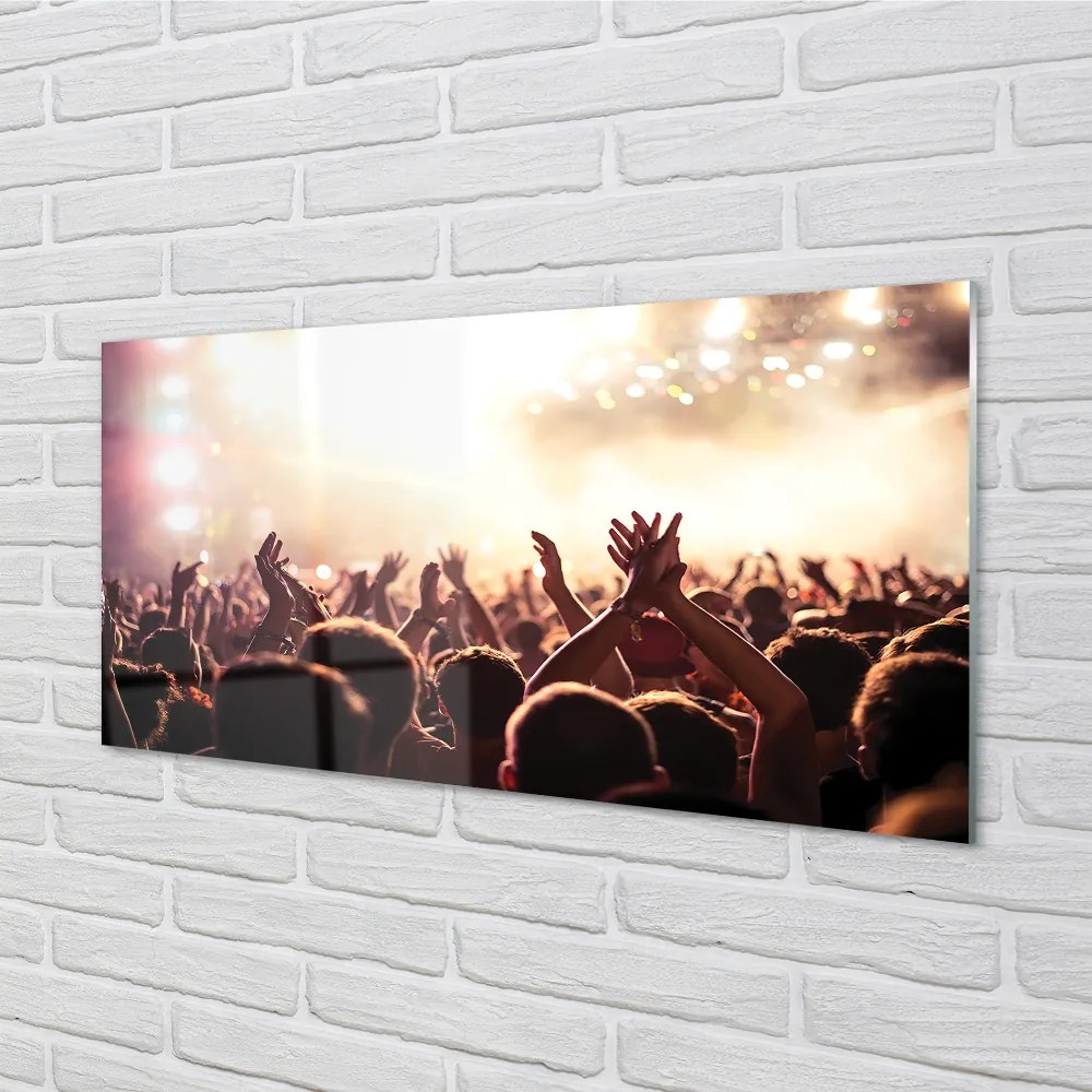 Nástenný panel  ľudia, koncert 100x50 cm