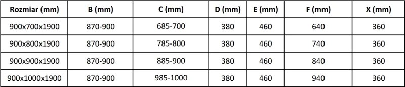 Mexen APIA sprchový kút 90x70, číre-pásy / chrómový profil, 840-090-070-01-20