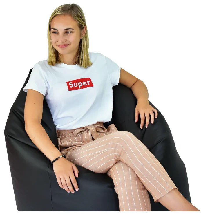 Sedací vak hruška čierna EMI