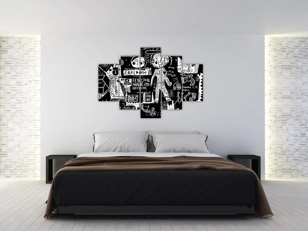 Obraz - Graffiti (150x105 cm)
