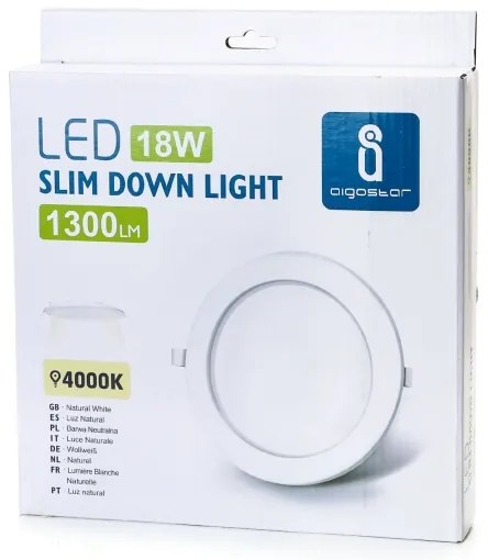 Aigostar - LED Podhľadové svietidlo ULTRATHIN LED/18W/230V 4000K biela