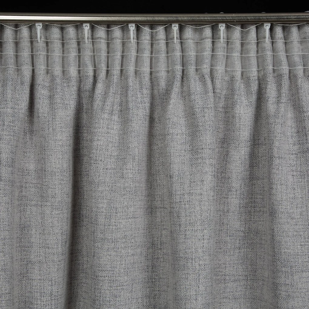 ZÁVES NA PÁSKE JULA 140X270 CM STRIEBORNÁ