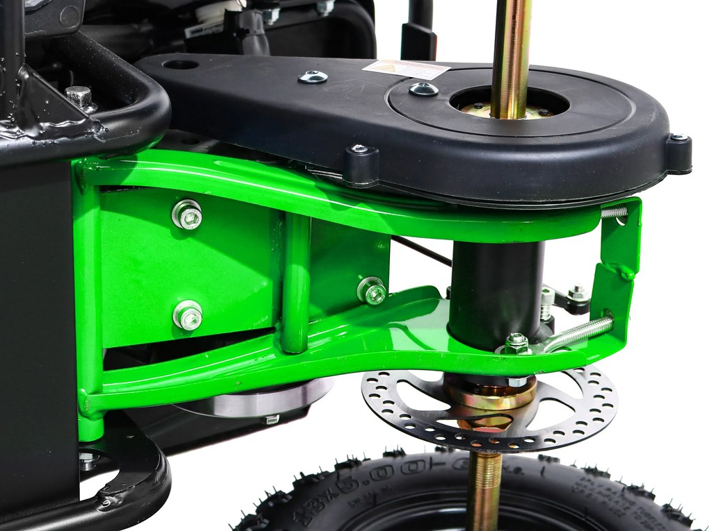 Ramiz Štvorkolka HIPERFECT na batérie zelená 35 km/h + 1000W motor + Nafukovacie kolesá + Nastavenie sedadla