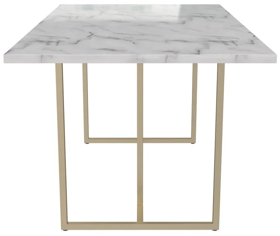 Jedálenský stôl s doskou v dekore mramoru 90x160 cm Astor – CosmoLiving by Cosmopolitan