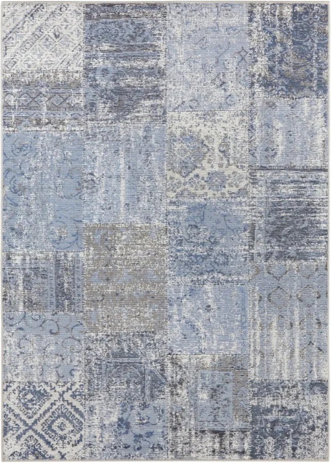 Modrý koberec Elle Decor Pleasure Denain, 160 × 230 cm