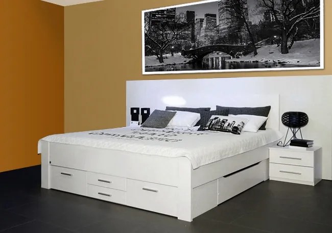 Posteľ Isotta 180x200 cm, biela