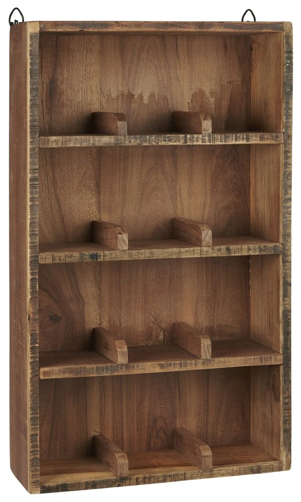 Ib Laursen Nástenná polica 12 Rooms Recycled Wood