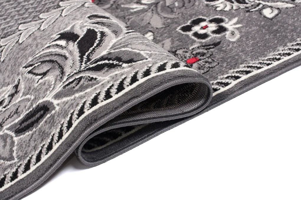 TA Koberec 7192B TMAVO SIVÁ LACNÁ PP CRM Rozmer: 300x400 cm