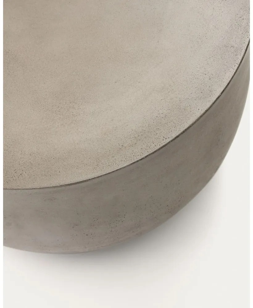 Betónový okrúhly Záhradný konferenčný stolík ø 60 cm Garbet – Kave Home