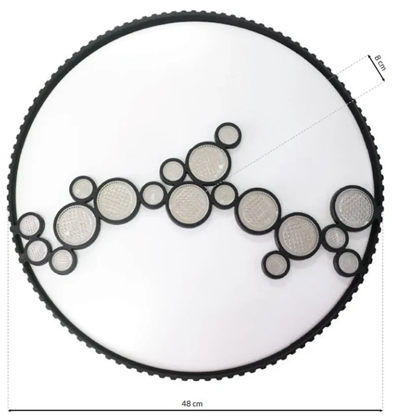 Stropné LED svietidlo Lena, 1x LED 40w, 3000-6000k, b