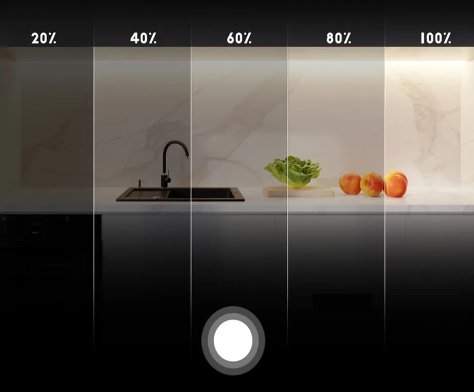 Sada LED pásikov COB 12V 5m Neón 4000 60W - zdroj + diaľkový ovládač