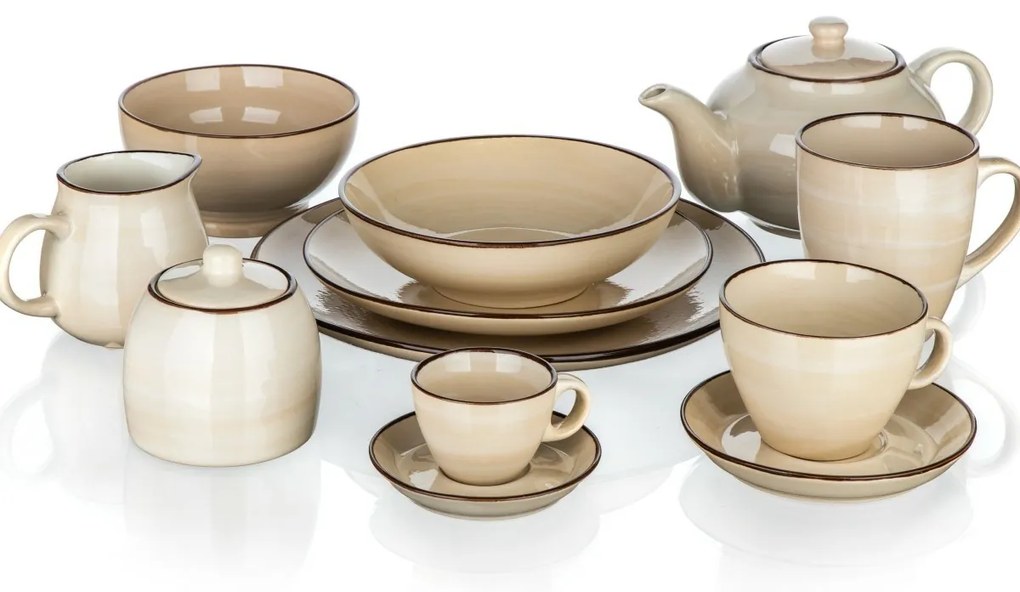 Banquet Tanier hlboký PALAS, 18 cm, krémová