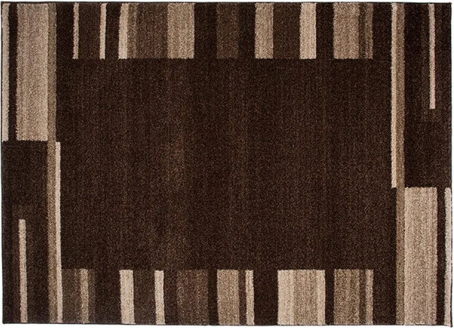 TA Koberec 3438A TMAVOHNEDÉ SARI 3UX Rozmer: 140x190 cm