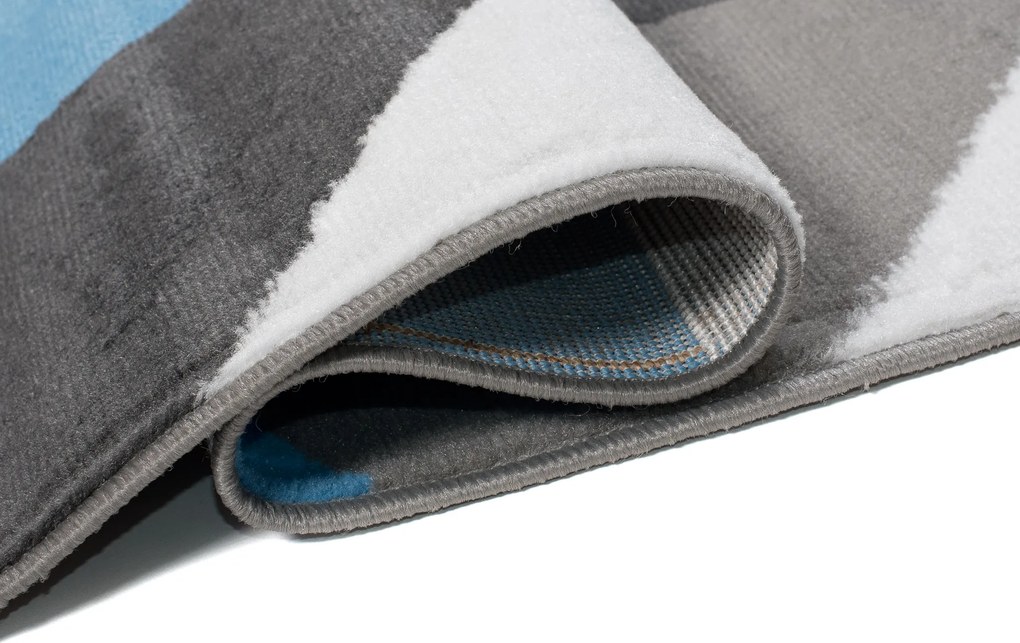 TA Koberec Z902B DARK GRAY MAYA PP EYM Čierny Obdĺžnikový Rozmer: 80x150 cm