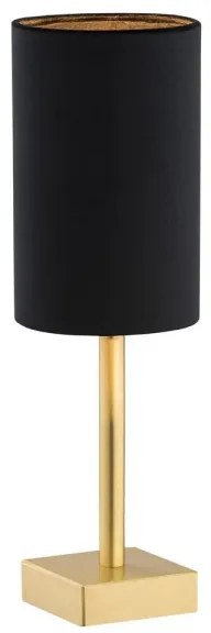 Argon 8031 - Stolná lampa ABRUZZO 1xE14/7W/230V mosadz/čierna