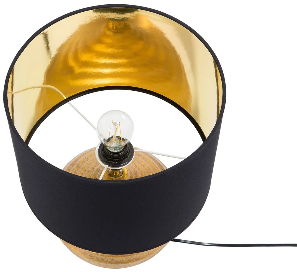 Zlatá stolná lampa KUBAN Beliani