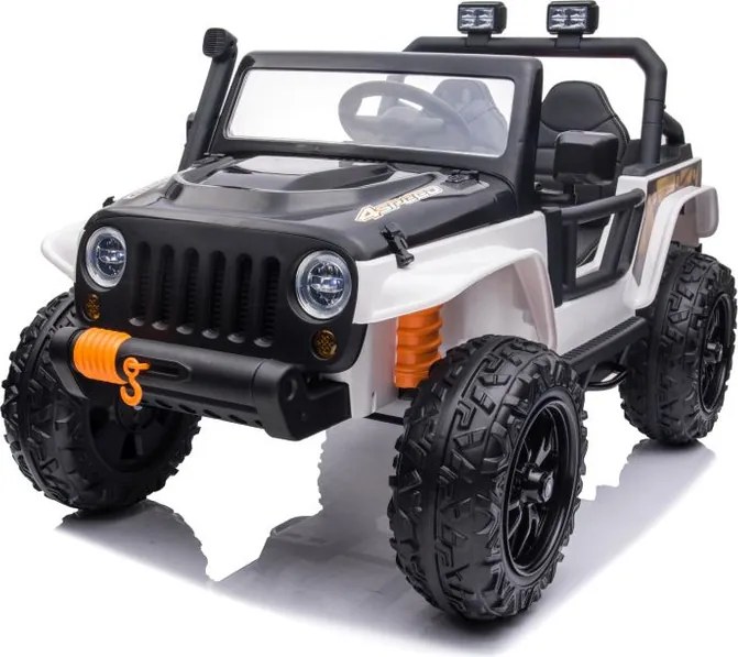 LEAN CARS Elektrické autíčko XB-1118 LED diaľkové ovládanie biele
