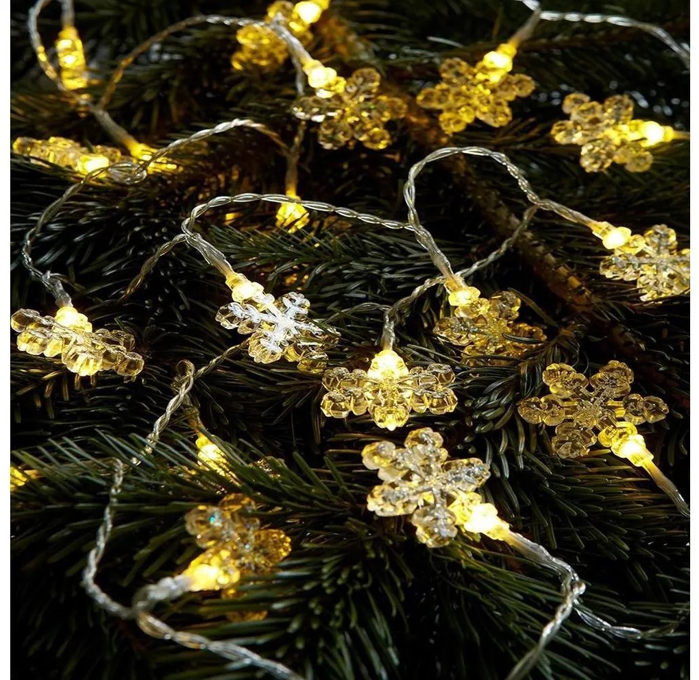 Markslöjd 702937 - LED Vianočná reťaz BJÄLLRA 20xLED/3xAA 2,2m teplá biela