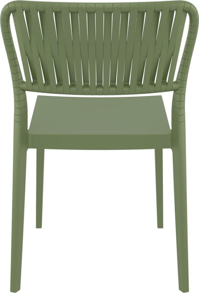 PORTOFINO záhradná stolička s podrúčkami olive green