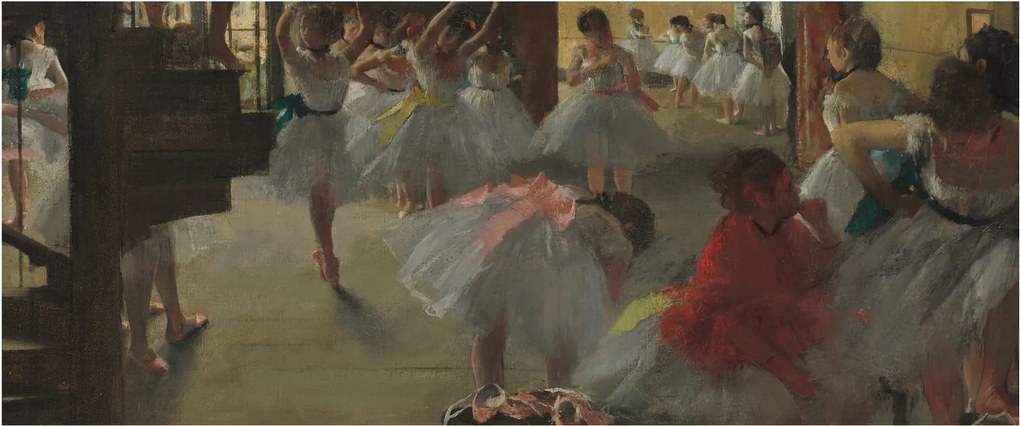Obraz - Edgar Degas, The Dance Class, reprodukcia (120x50 cm)