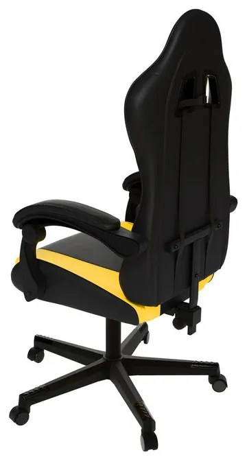 InternetovaZahrada Kancelárska stolička HyperSeat - čierna/žltá
