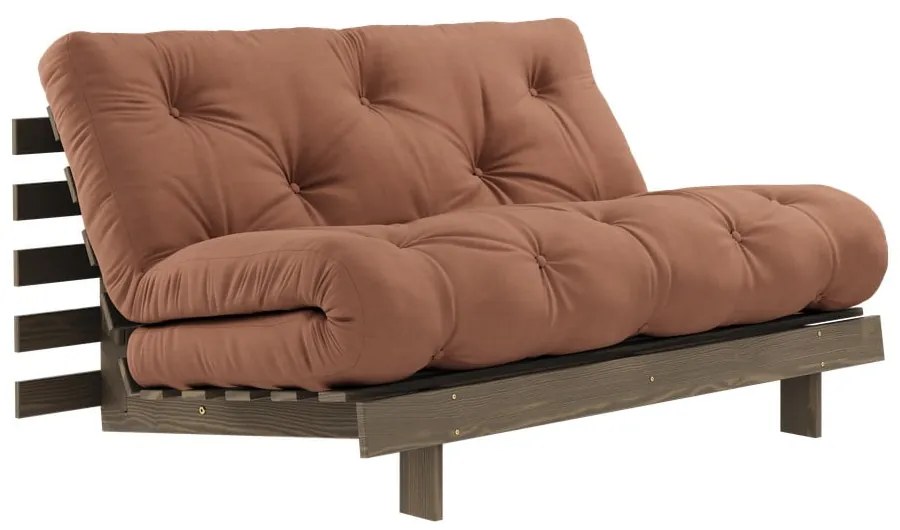 Rozkladacia pohovka v oranžovomedenej farbe 140 cm Roots – Karup Design