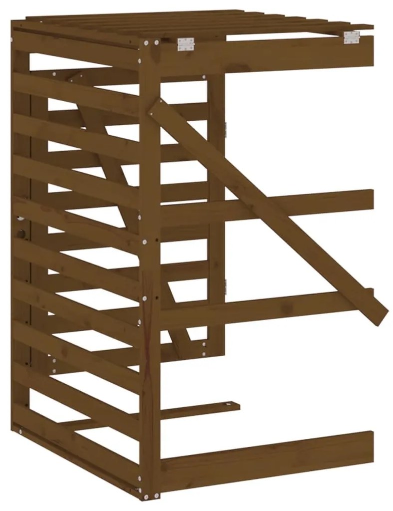 Predĺženie pre úložný box na odpadkový kôš medovo-hnedé borovica