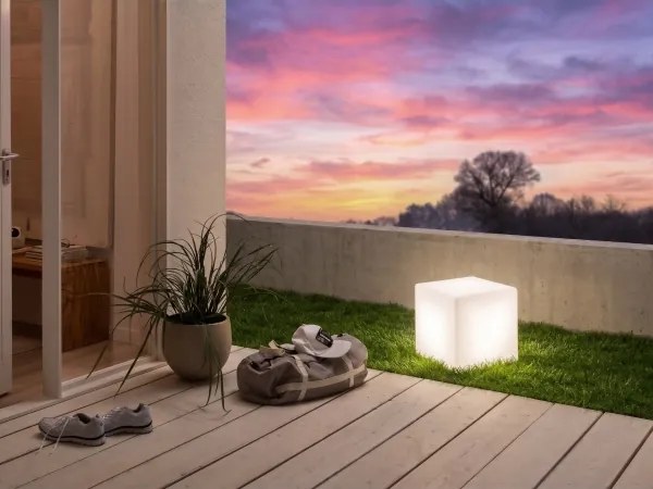 Eglo 900294 - Vonkajšia stojacia lampa BOTTONA 1xE27/15W/230V 30x30 cm IP65