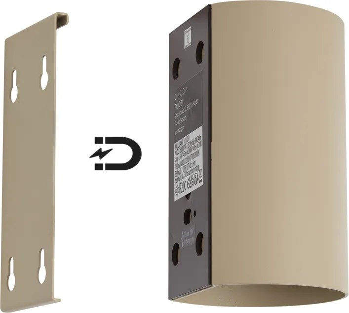 Moderná nástenná lampa Taupe vrátane LED 3-stupňovo stmievateľná a nabíjateľná - Sabbir