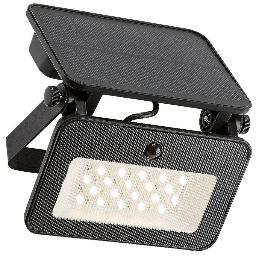 Rabalux 77159 vonkajšie nástenné solárne funkčné LED svietidlo Tarcal, 6W, IP65
