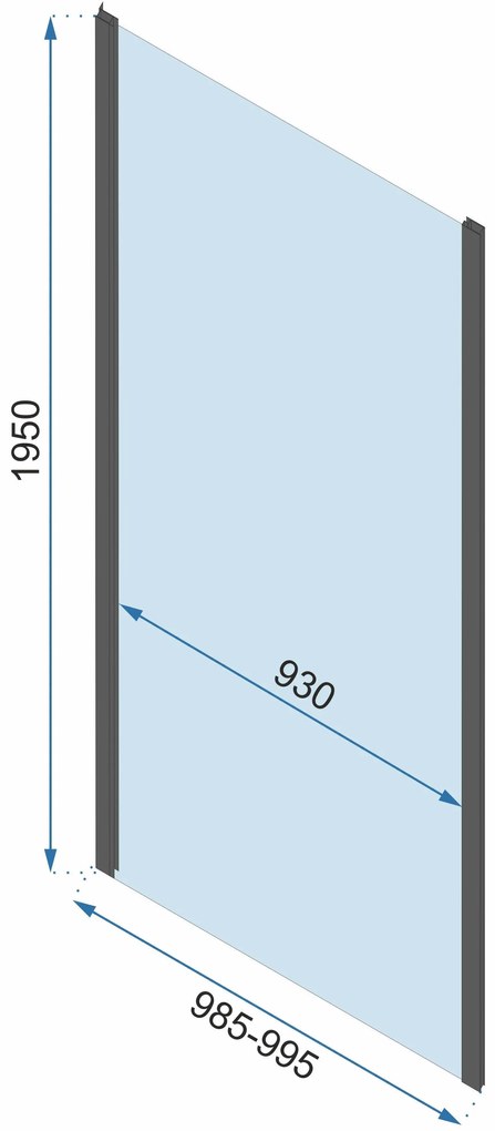 Rea Rapid Slide, sprchovací kút s posuvnými dverami 150(dvere) x 80(stena), 6mm číre sklo, chrómový profil, KPL-K5616