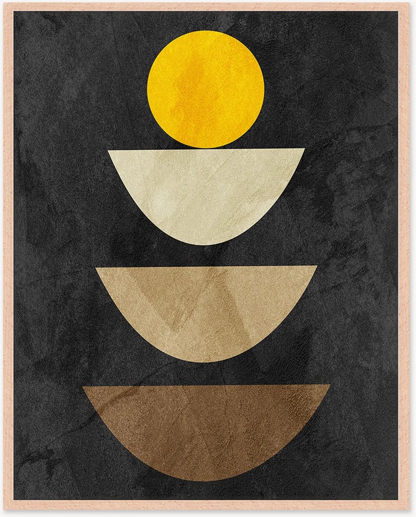 Nástenná dekorácia v ráme Organic Shapes