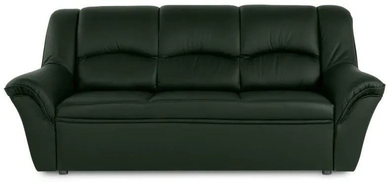 Kožená pohovka 3 DUBAJ LUX, tm. zelená (K-32)