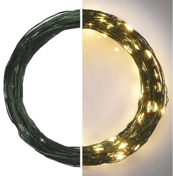 LED Vianočná vonkajšia reťaz 150xLED/20m IP44 teplá biela