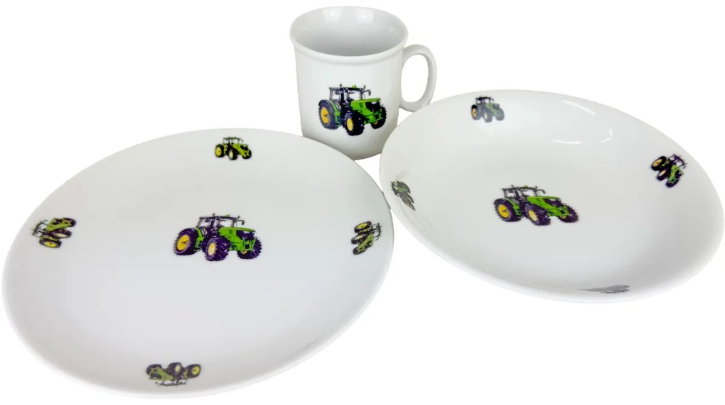 Thun 3-dielna detská jedálenská súprava Nový traktor