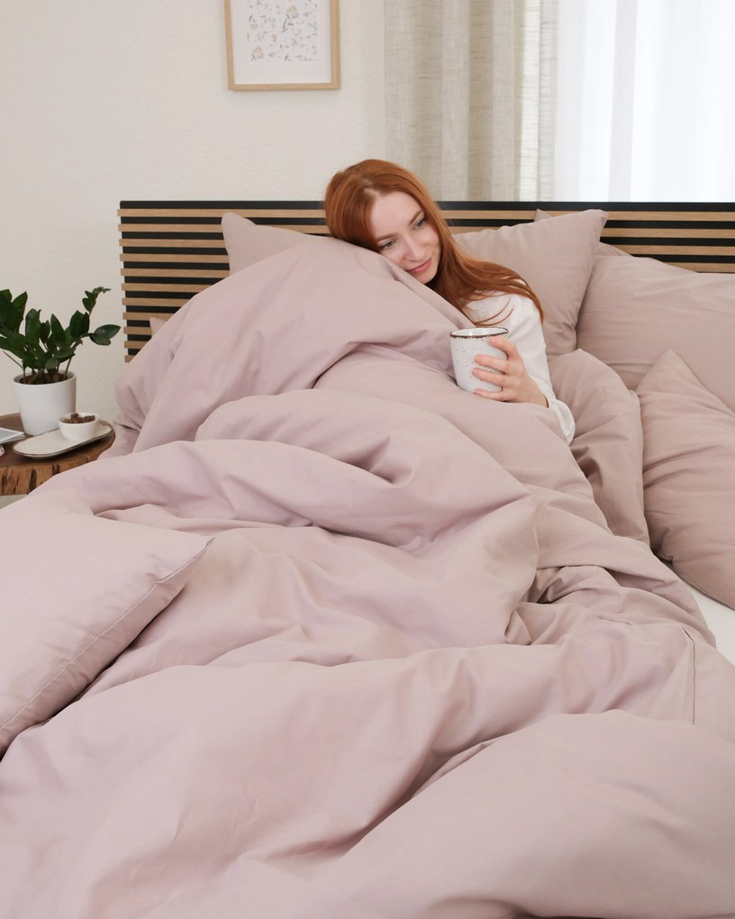 Predĺžené bavlnené obliečky Renforcé – Jasmine cappuccino