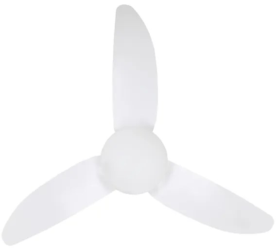 Brilagi - LED stmievateľný stropný ventilátor LED/30W/230V 3000-6500K biely + DO