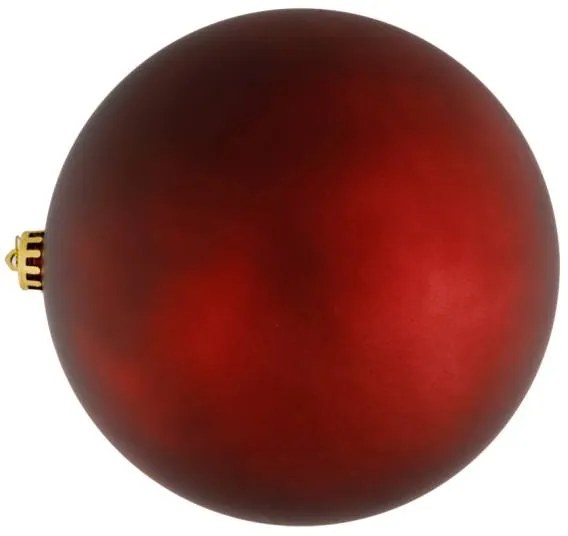 DECOLED Plastová guľa, priemer 20 cm, bordová, matná