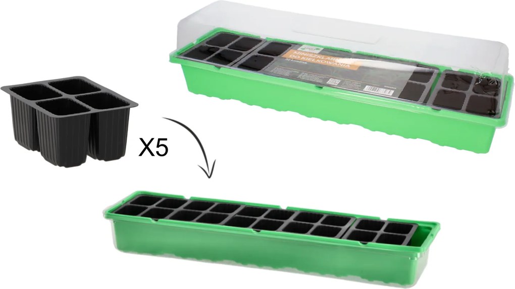 Mini skleník Cell zelený