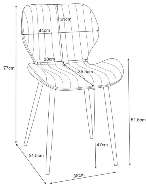 Set dvoch jedálenských stoličiek SJ.17 fľaškovo zelené