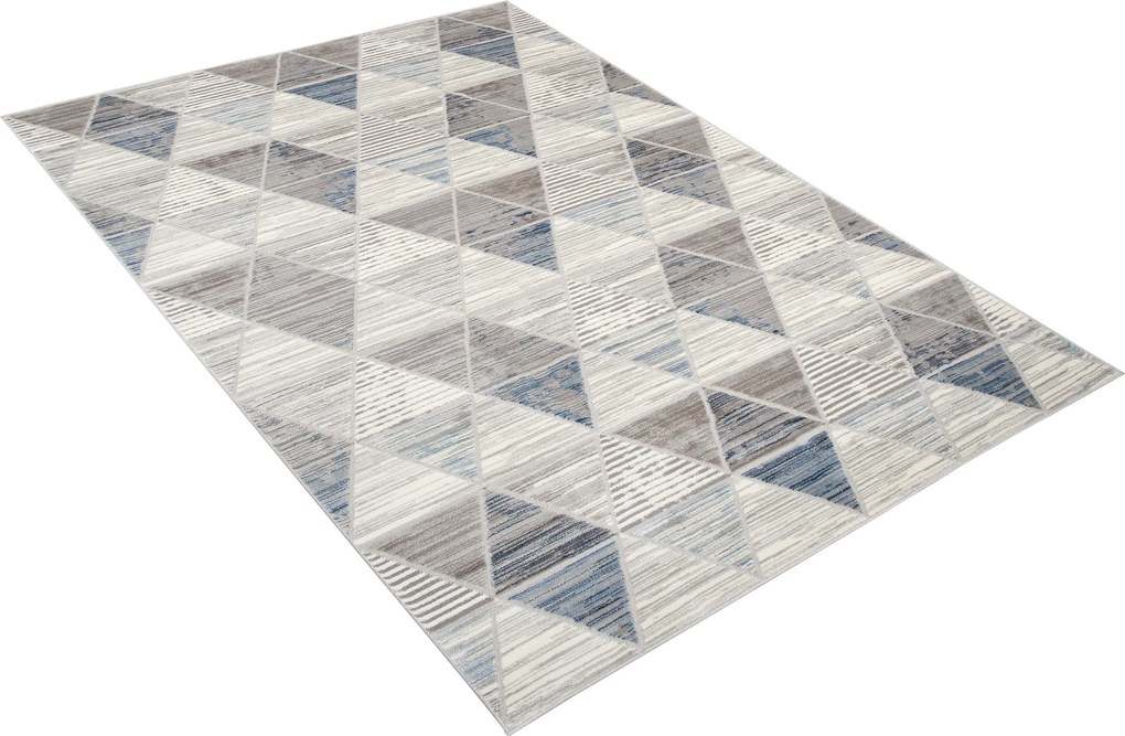 TA Koberec E460A SVETLO SIVÁ/TMAVOMODRÁ ASTHANE