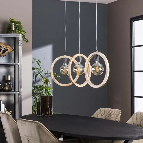 Luster 70-23 3L Round wood Mango - Komfort-nábytok