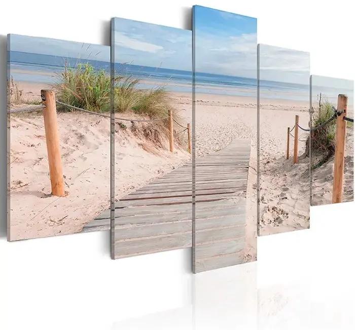 Obraz - Morning on the beach Veľkosť: 200x100, Verzia: Premium Print