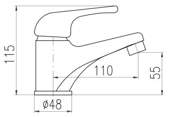 RAV Slezák SAJ091.0 - Umývadlová batéria JUNIOR 11,5 cm červená/žltá