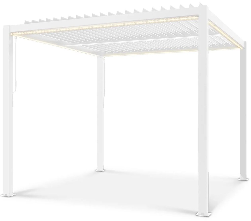 Blumfeldt Pantheon Climax Ambient, altánok, 3 x 3 m, 4 rohové stĺpiky, bioklimatická strecha