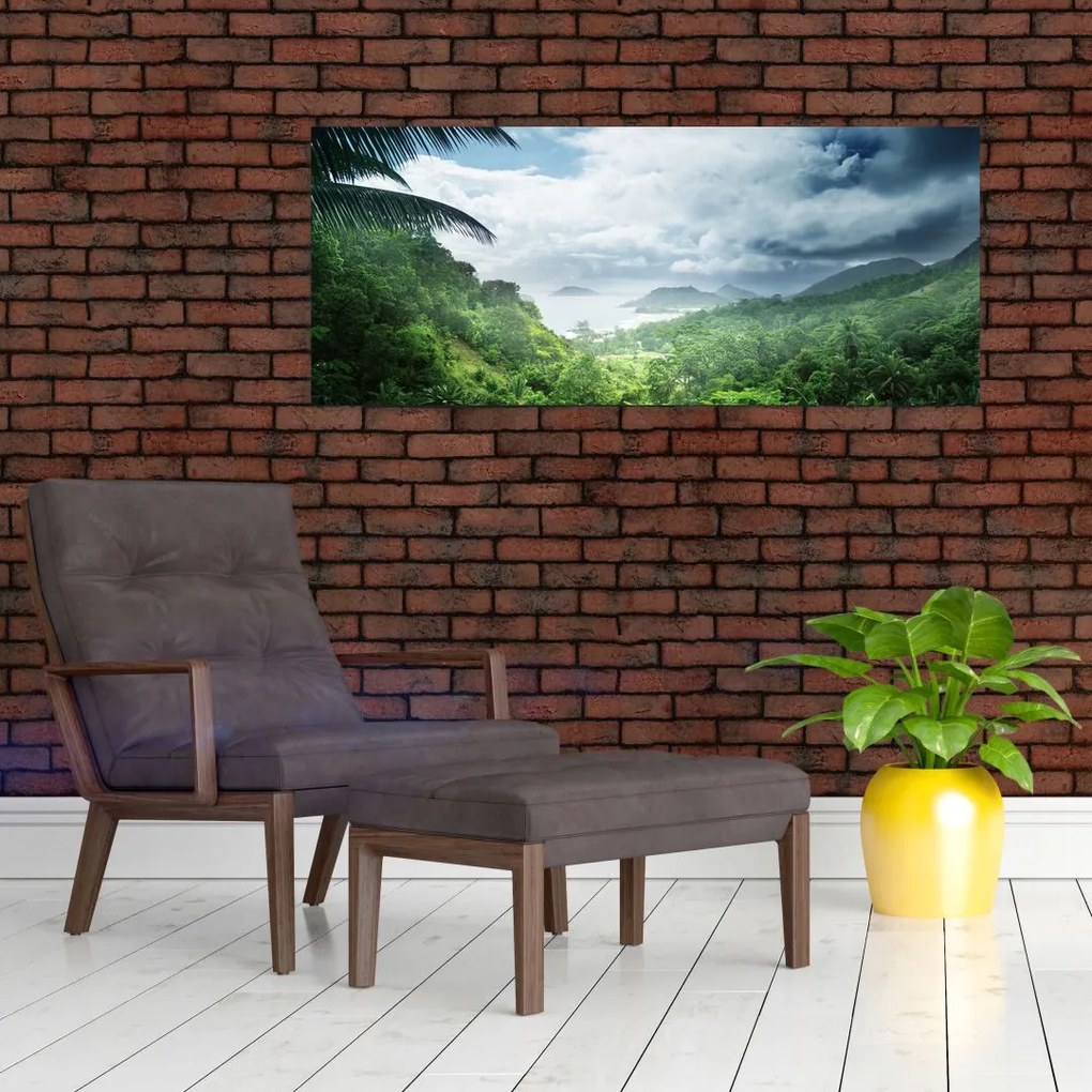 Obraz - Seychelská jungle (120x50 cm)