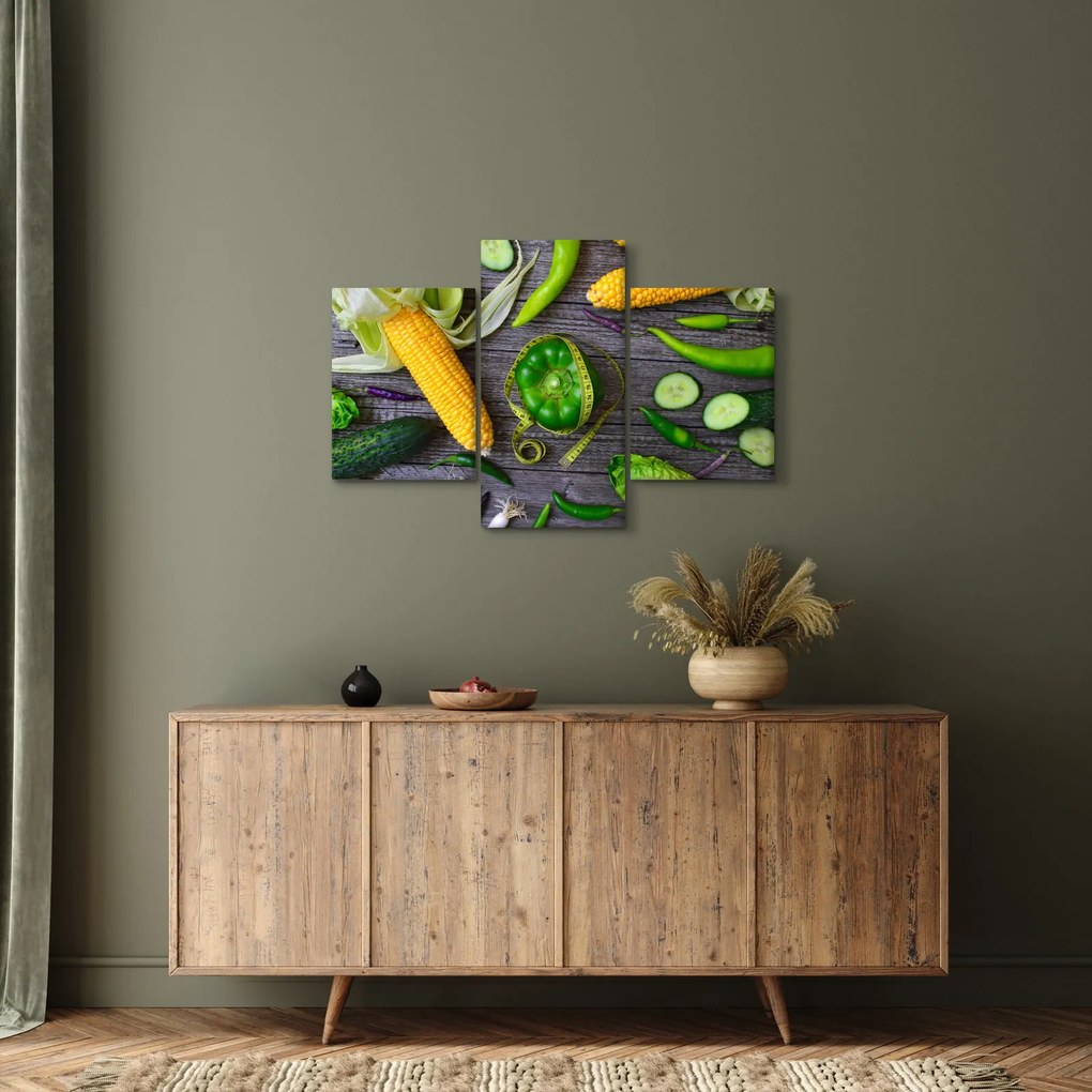 Obraz so zeleninou (90x60 cm)