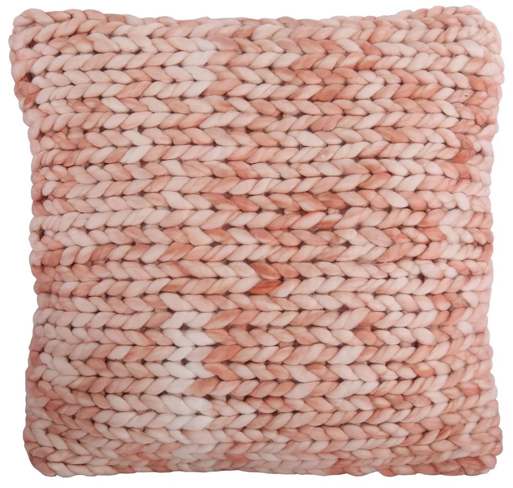 Ružovo - biely vankúš s výplňou Floriano pink - 45 * 45cm