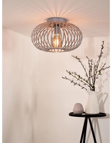 Lucide 78174/40/33 - Stropné svietidlo MANUELA 1xE27/60W/230V pr. 39,5 cm šedá